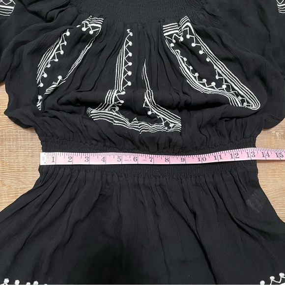 Tularosa Jacqueline Off Shoulder Embroidered Mini Dress Size Small - Picture 9 of 12